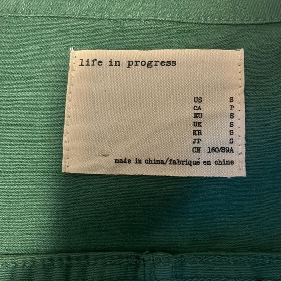 Light Olive Utility Jacket by Life in Progress, Size Small - Picture 2 of 3